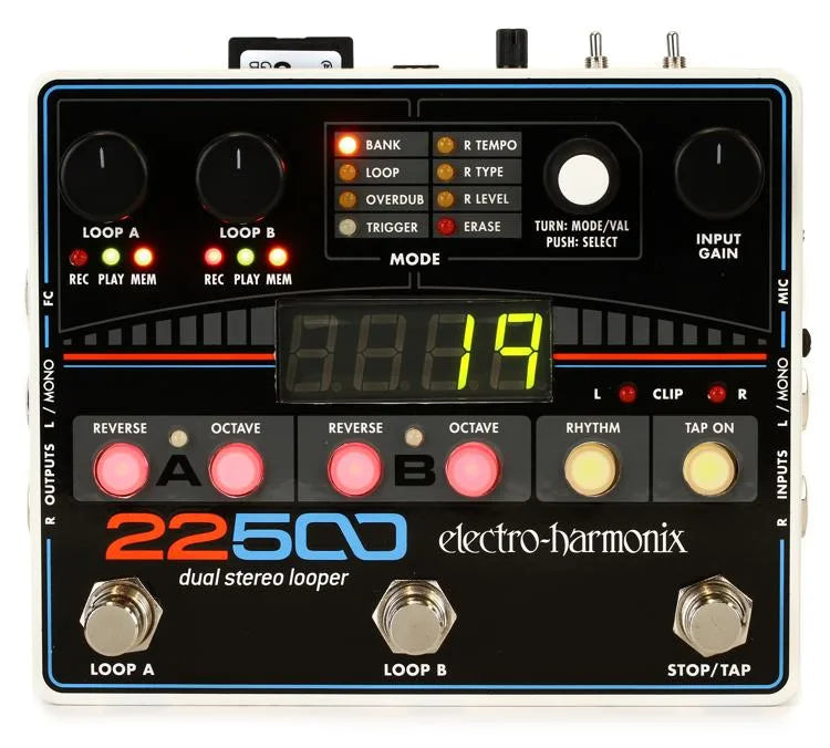 Electro-Harmonix 22500 LOOPER Double pédale de boucleur stéréo