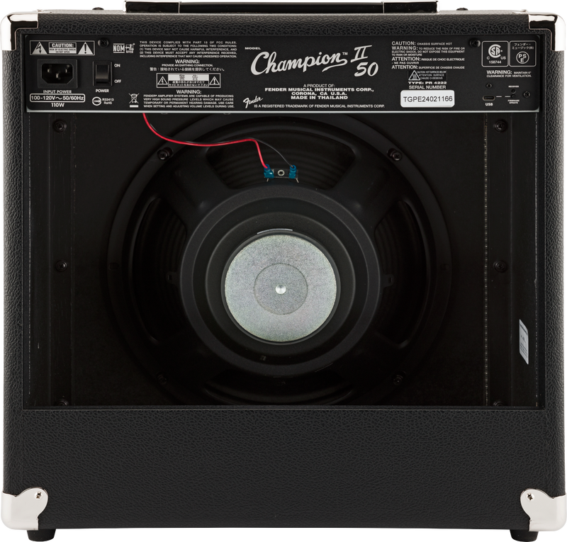 Fender CHAMPION II 50 Guitar Amp Combo - 120V
