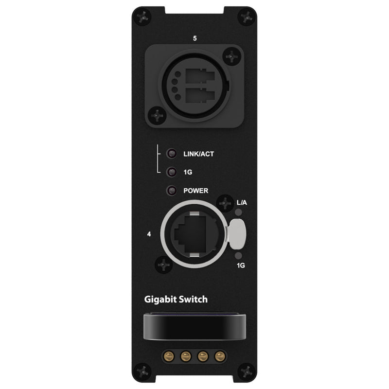 Theatrixx XVVNETSW-1GM2 Commutateur réseau Gigabit 5 ports - PT1 In/Thru - MM - OpticalCON Duo