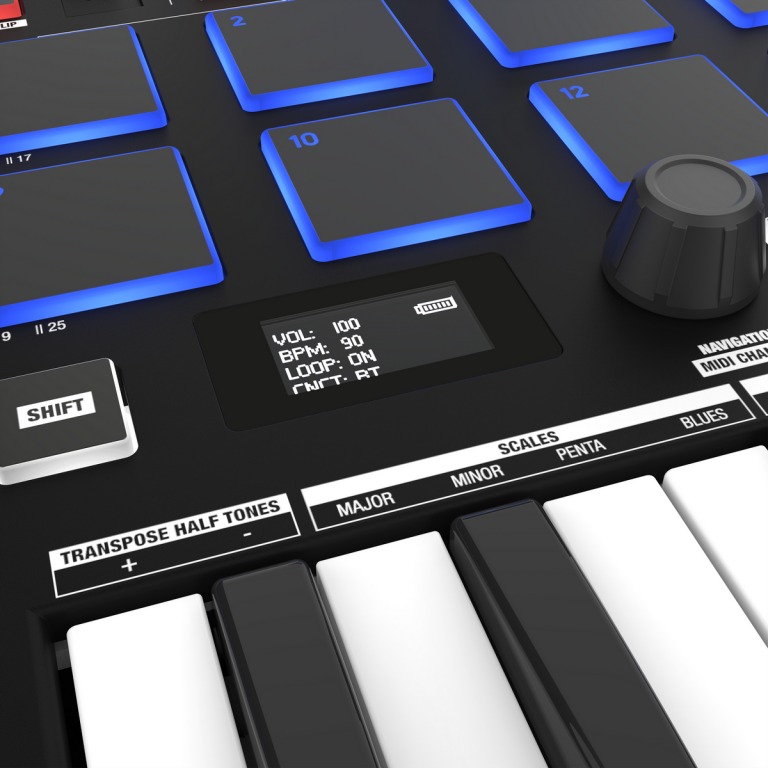 Reloop KEYPAD PRO Compact DAW Workstation With Wireless MIDI