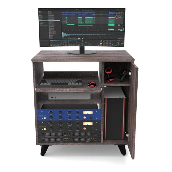 Glorious MODULAR-SIDE-RACK Studio Rack Extension (Walnut)