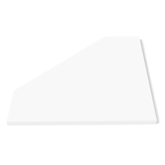 Glorious MODULAR-SIDE-ADAPT Adaptateur de rack latéral modulaire pour poste de travail vers un établi (blanc)