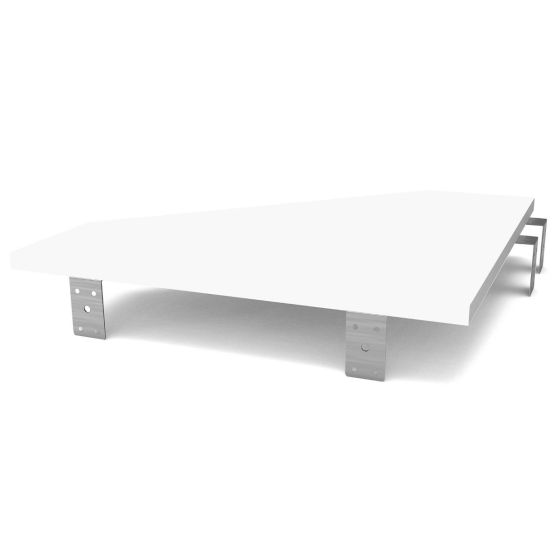 Glorious MODULAR-SIDE-ADAPT Adaptateur de rack latéral modulaire pour poste de travail vers un établi (blanc)