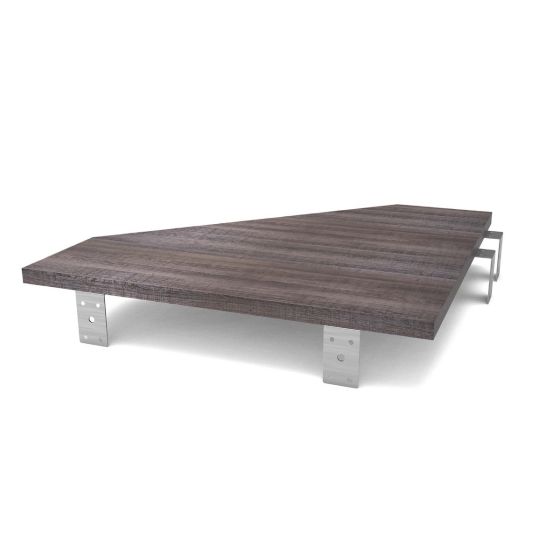 Glorious MODULAR-SIDE-ADAPT Modular Side Rack Adapter For Workstation to a Workbench (Walnut)