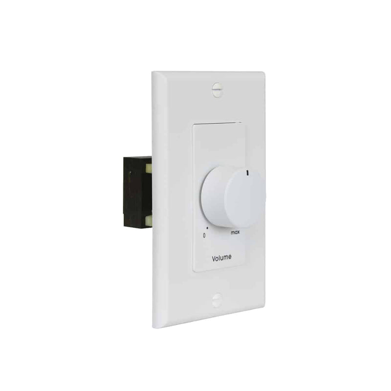 Lowell 25LVC-DW Mono Volume Control with 1-Gang Decorator Wall Plate (White)