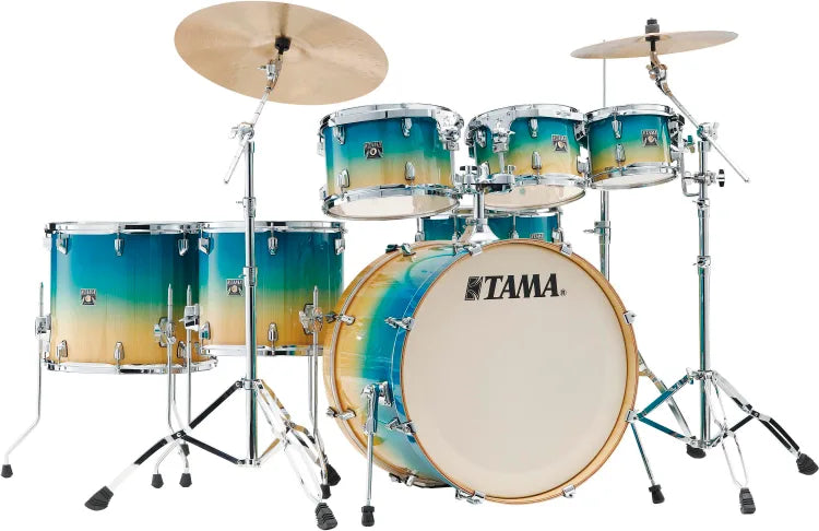 Tama CL72SPCLP 7-Piece Drum Shell Pack With Snare (Caribbean Lacebark Pine Fade)