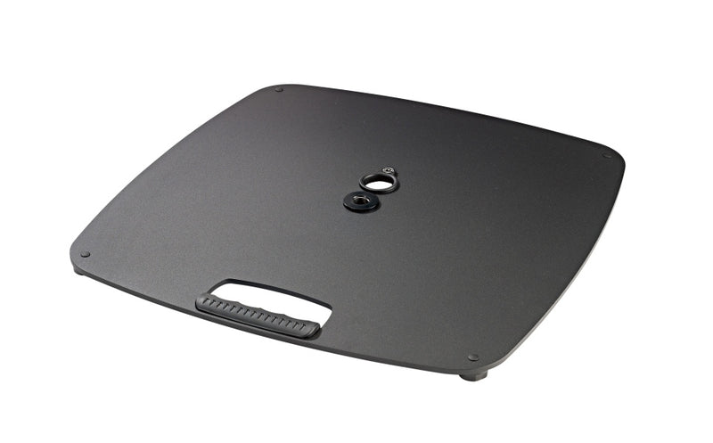 K&M 26705 Base Plate for Distance Rods (Black)