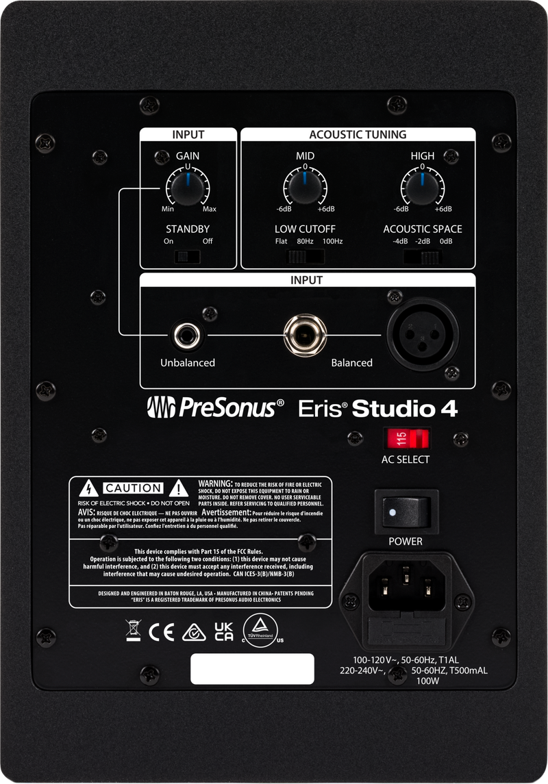 Moniteur de studio actif PreSonus ERIS STUDIO 4 avec guide d'ondes EBM - 4"