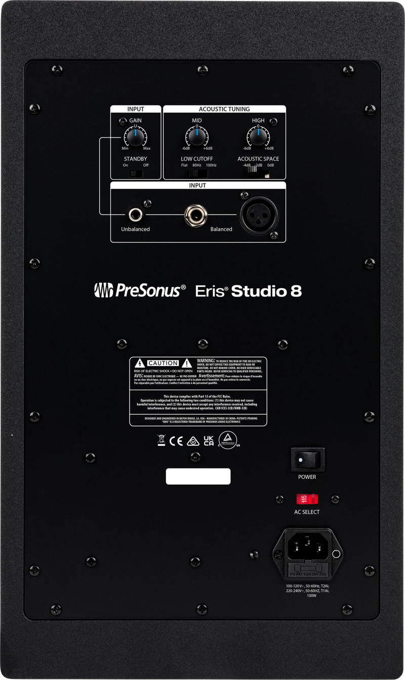 Moniteur de studio actif PreSonus ERIS STUDIO 8 avec guide d'ondes EBM - 8"