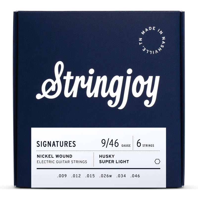 Stringjoy SJ-HSK9 Electric Guitar Strings Husky Super Light - 9-46