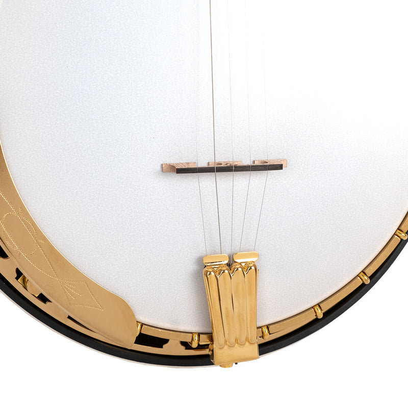 Gold Tone OB-GRANDEE Mastertone Orange Blossom Resonator Banjo (Vintage Brown)