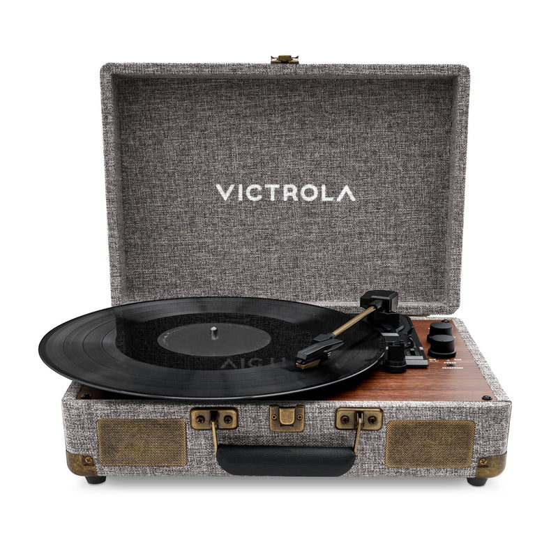Victrola VENTURE Suitcase Record Player With Bluetooth (Walnut)