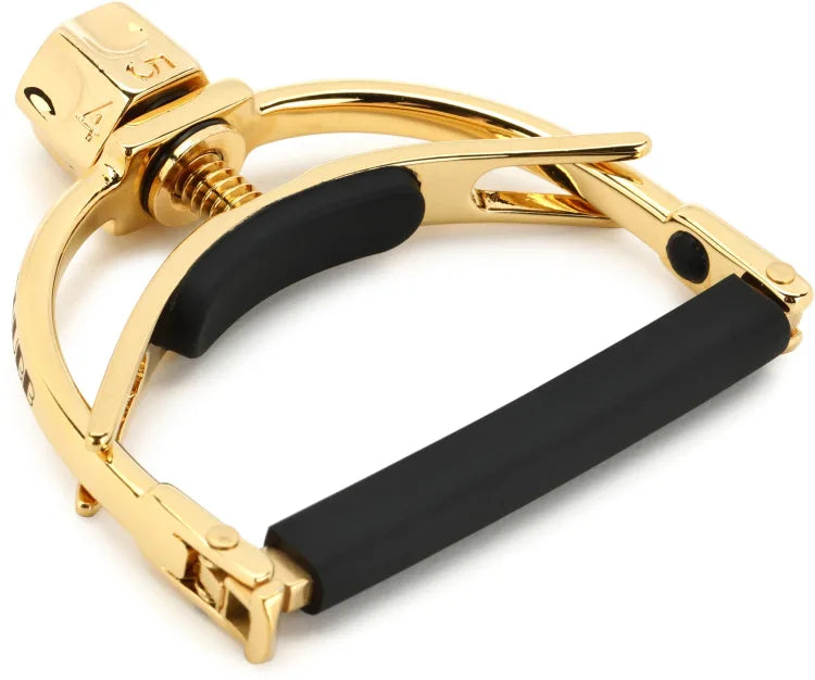 Shubb F1G FineTune Yoke Capo Royale For Steel String Guitars (Titanium Gold)