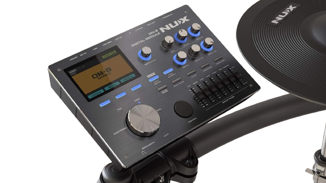 Nux DM-8 5 pièces de tambour électronique professionnel avec tête de file Remo