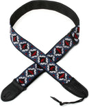 PRS Jacquard Hootenanny Style Guitar Strap (Red White & Blue Birds)