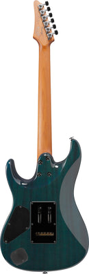 Ibanez MMN1TAB Martin Miller Signature Guitare électrique (transparent aqua bleu)