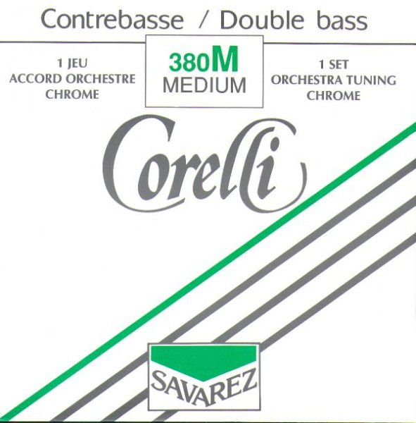 Savarez 380M Corelli Nickel 3/4 Bass String Set - Medium Gauge