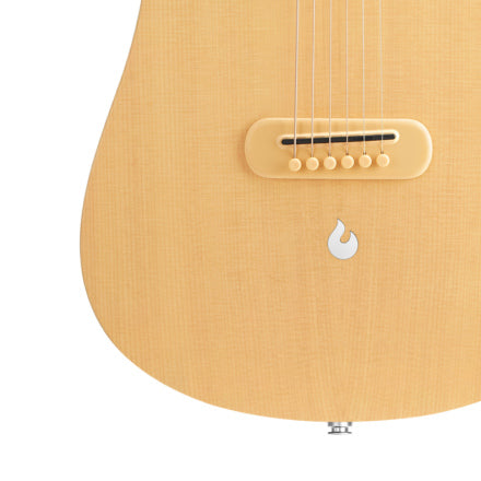 Lava Music LAVA ME 4 SPRUCE Series Acoustic Electric Guitar - 36" (Woodgrain Brown & Burlywood)