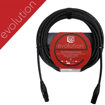 RapcoHorizon EVLMCN25 Evolution noiseless Microphone Cable XLR-M to XLR-F - 25 Feet