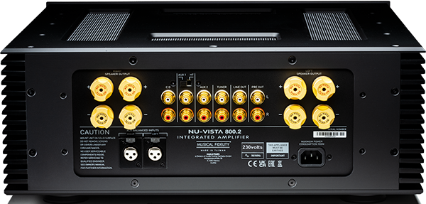 Musical Fidelity MUFAMPNU802BK NU-VISTA 800.2 Amplificateur intégré (Noir)