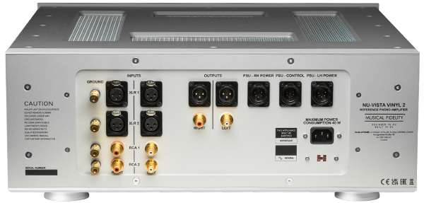 Musical Fidelity MUFTUBNUVINSI NU-VISTA VINYL 2 High-End Fully Balanced and Discrete Phono Preamp (Silver)