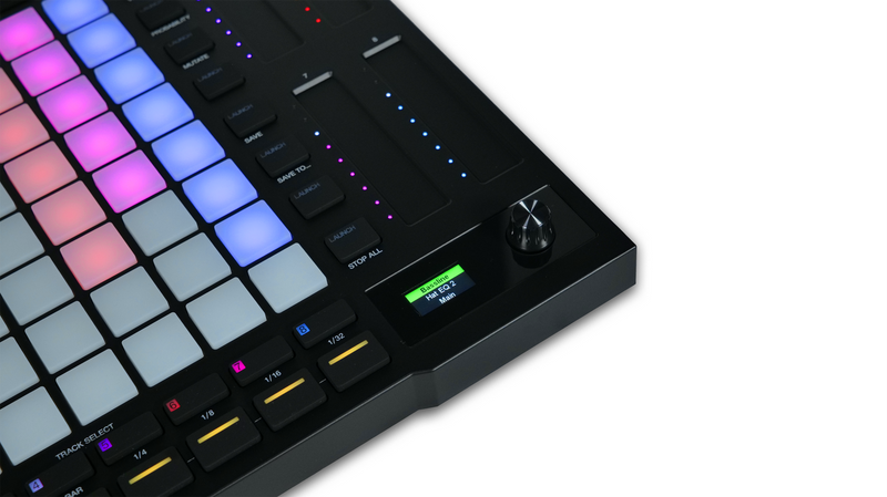 Contrôleur Akai APC64 Ableton Live avec 64 pads sensibles à la vélocité et 8 bandes tactiles assignables
