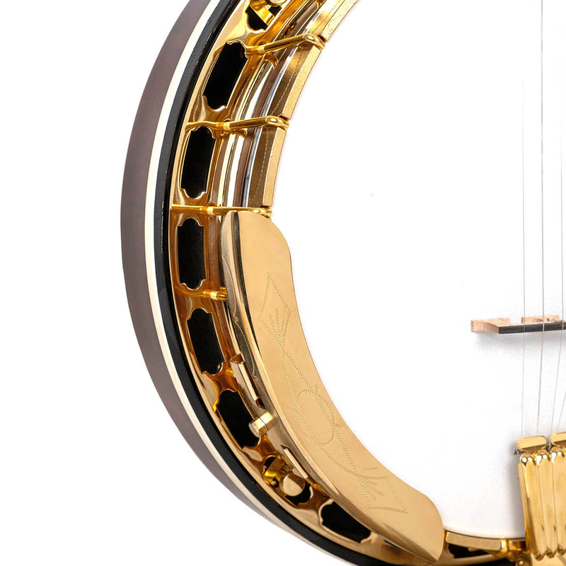 Gold Tone OB-GRANDEE Mastertone Orange Blossom Resonator Banjo (Vintage Brown)