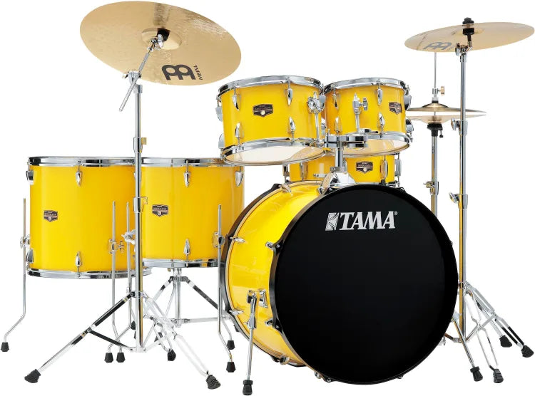 Tama IE62CELY 6-Piece Drum Set With Snare Drum And Meinl Cymbals (Electric Yellow)