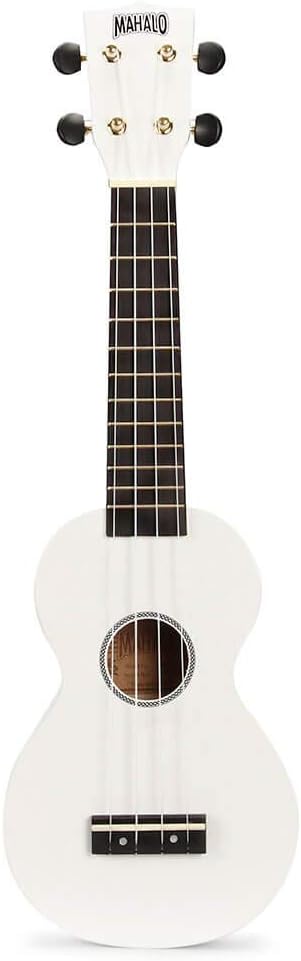 Mahalo MR1-WT Rainbow Series Soprano Ukulele (White)