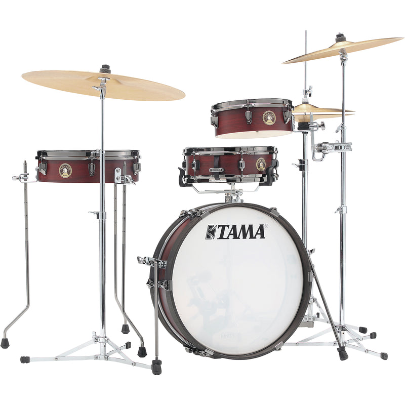 Tama LJK48PBNBWW 4-Piece Shell Pack With Snare (Burgundy Walnut)