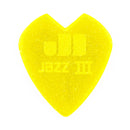 Dunlop 47PKH3NYS Kirk Hammett Jazz III Lot de 6 médiators Jaune pailleté