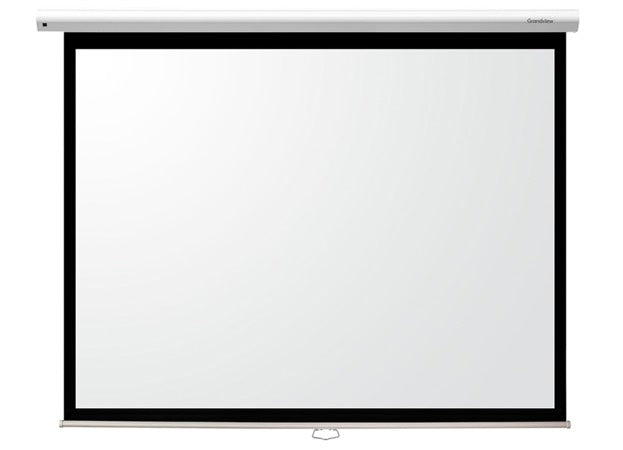 Grandview GV-CMA077 16:9 Manual Pulldown "Cyber" Projection Screen - 77" (White Casing)