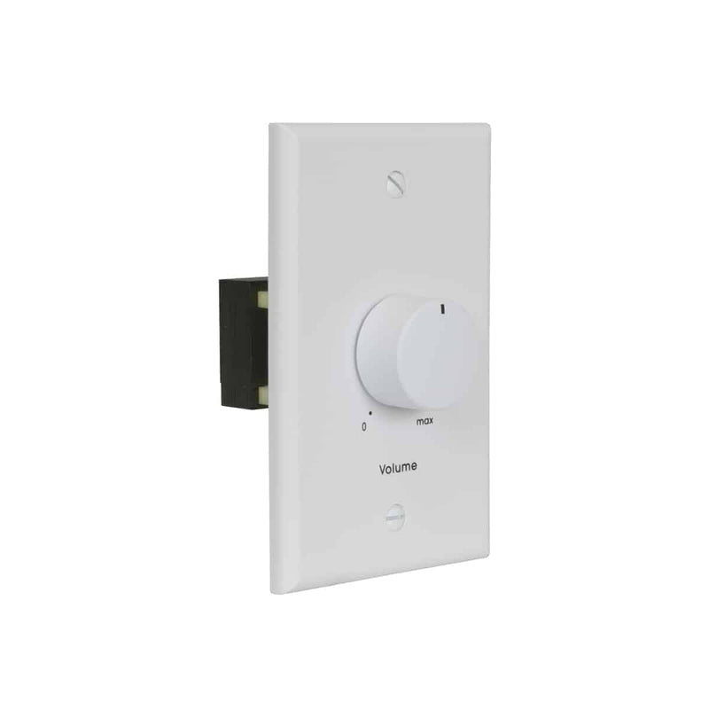 Lowell 50LVC-SW Mono Volume Control with 1-Gang Standard Wall Plate (White)
