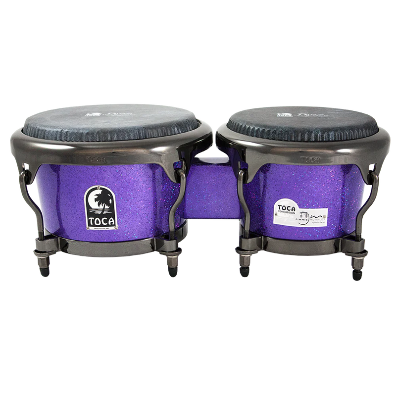 Toca 5100-FPS Jimmie Morales Bongos (Purple Sparkle) - 7" & 8.5"