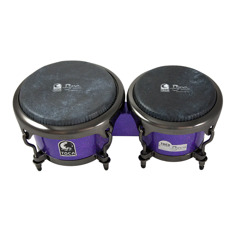 Toca 5100-FPS Jimmie Morales Bongos (Purple Sparkle) - 7" & 8.5"