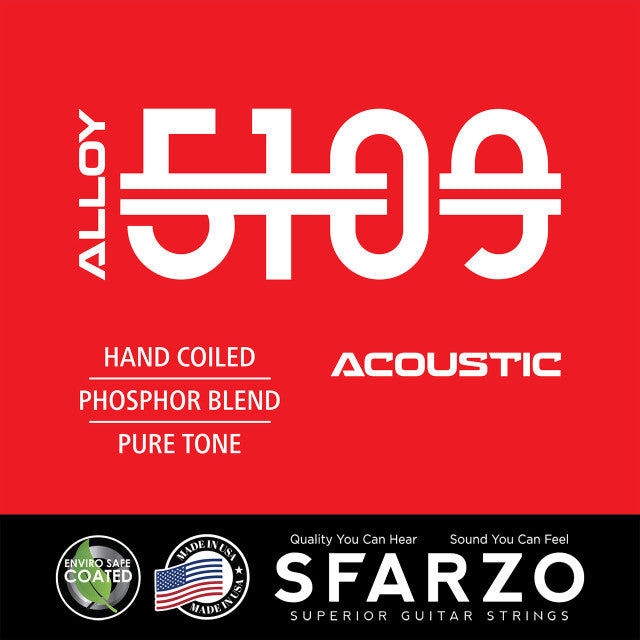 Sfarzo 5109A500 Alloy 5109 Acoustic Guitar Strings - (13-56)