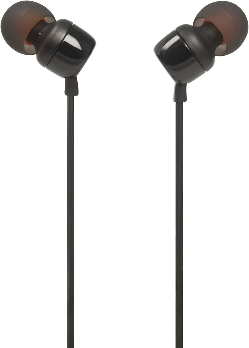 JBL T110 In-Ear Headphones (Black)