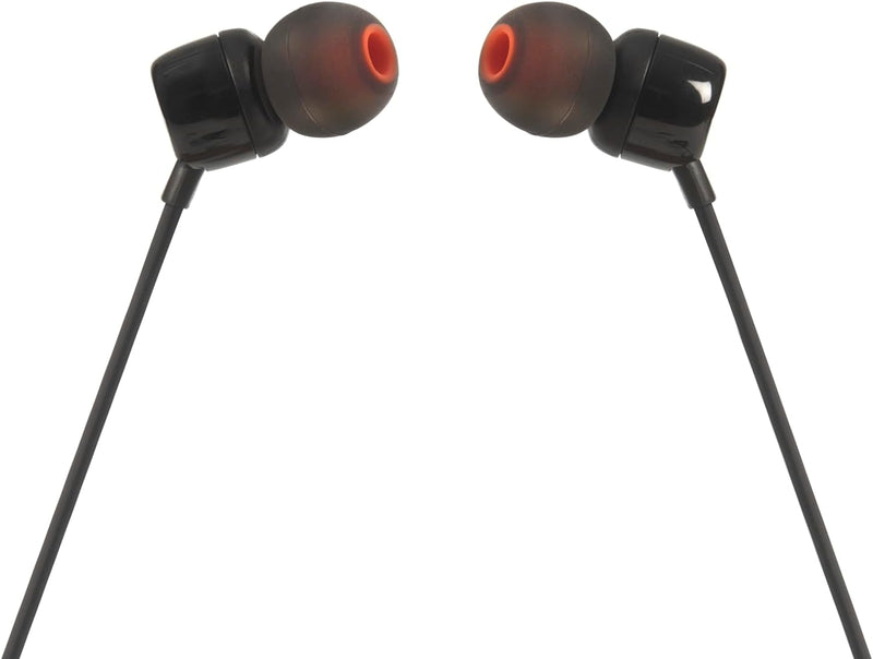 JBL T110 In-Ear Headphones (Black)