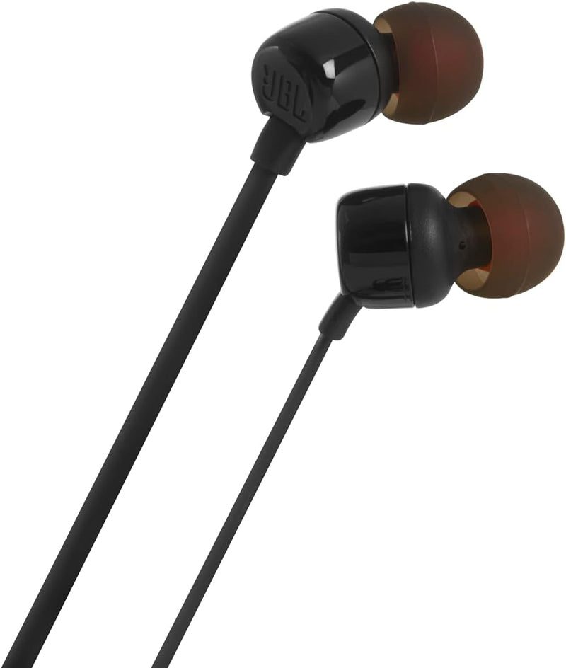 JBL T110 In-Ear Headphones (Black)