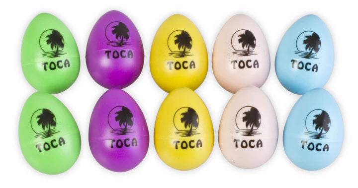Toca T-2106 Egg Shakers (Rainbow) - 10 Pack