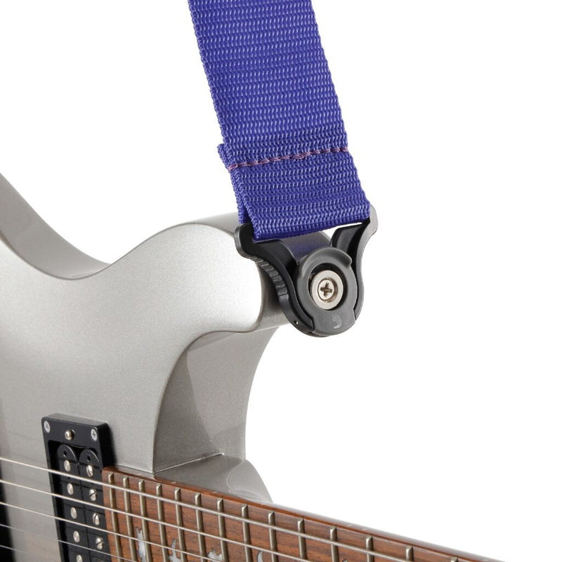 D'Addario PWSAL403 Polypropylene Auto Lock Guitar Strap (Purple)