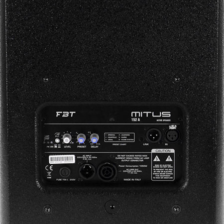 FBT MITUS 152A 2-Way Procesed Active Speaker - 15"+2"