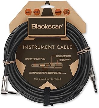 Câble standard Blackstar BS-CBLSTD6MSA 1/4" à 1/4 - 6M (angle)