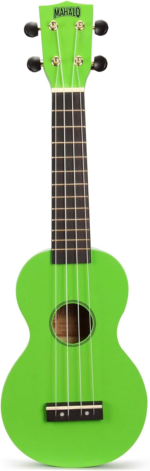 Mahalo MR1-GN Rainbow Series Soprano Ukulele (Green)