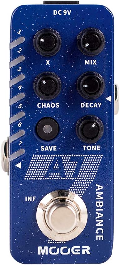Mooer M704 A7 Ambiance Reverb Guitar Pedal