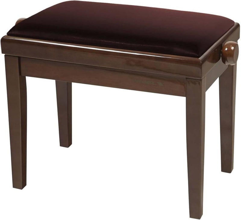 Proel PB90VBWBR Professional Wooden Keyboard Bench With Velvet Seat (Walnut Polished)