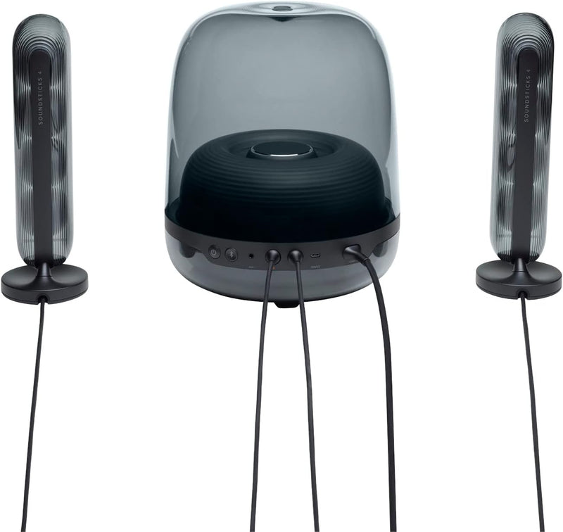 Harman Kardon HKSOUNDSTICK4BLKAM SoundSticks 4 Système de haut-parleurs Bluetooth sans fil 2.1 (Noir)