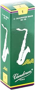 Vandoren SR271 JAVA Anches pour Saxophone Ténor Force - 1 (Boîte de 5)