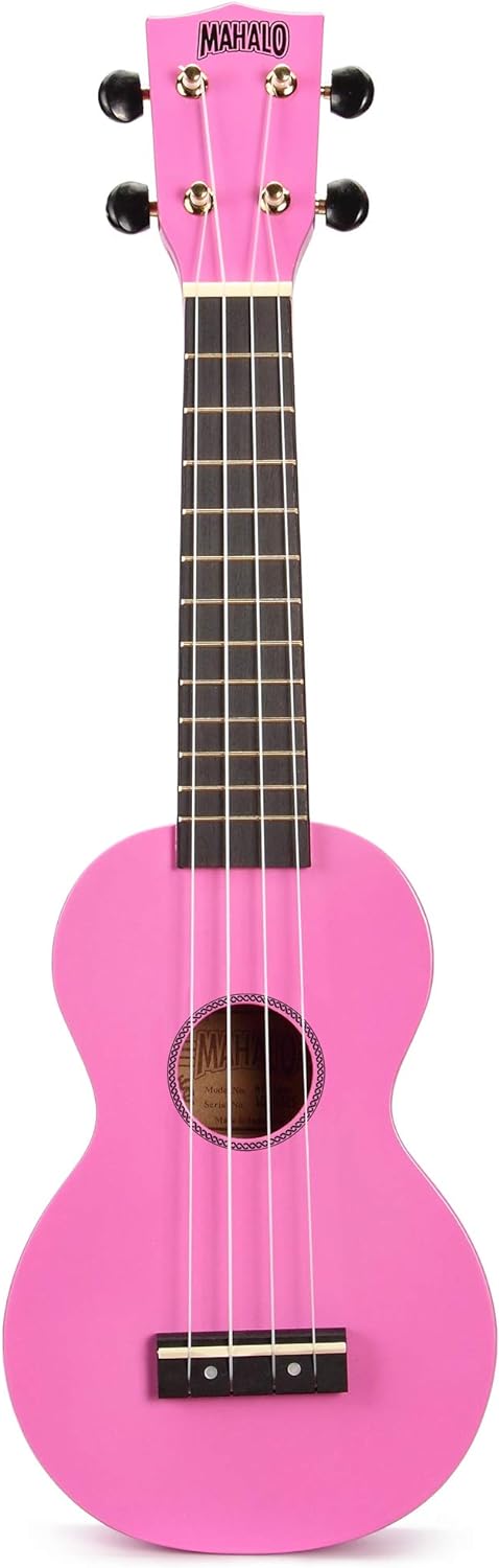 Mahalo MR1-PK Rainbow Series Soprano Ukulele (Pink)