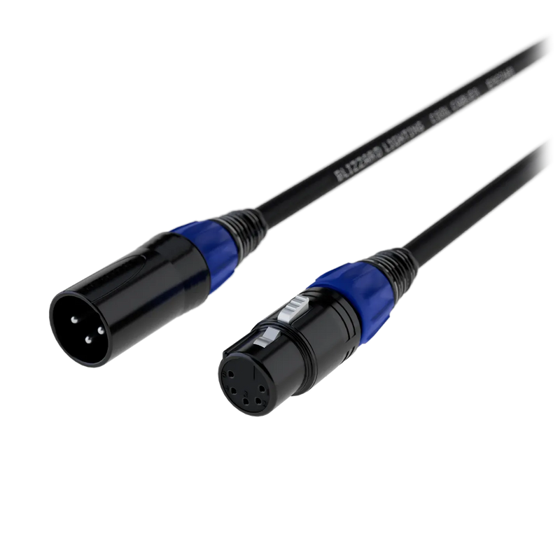 Blizzard Lighting DMX3M5F 3 Pin DMX Male to 5 Pin DMX Female Adaptor
